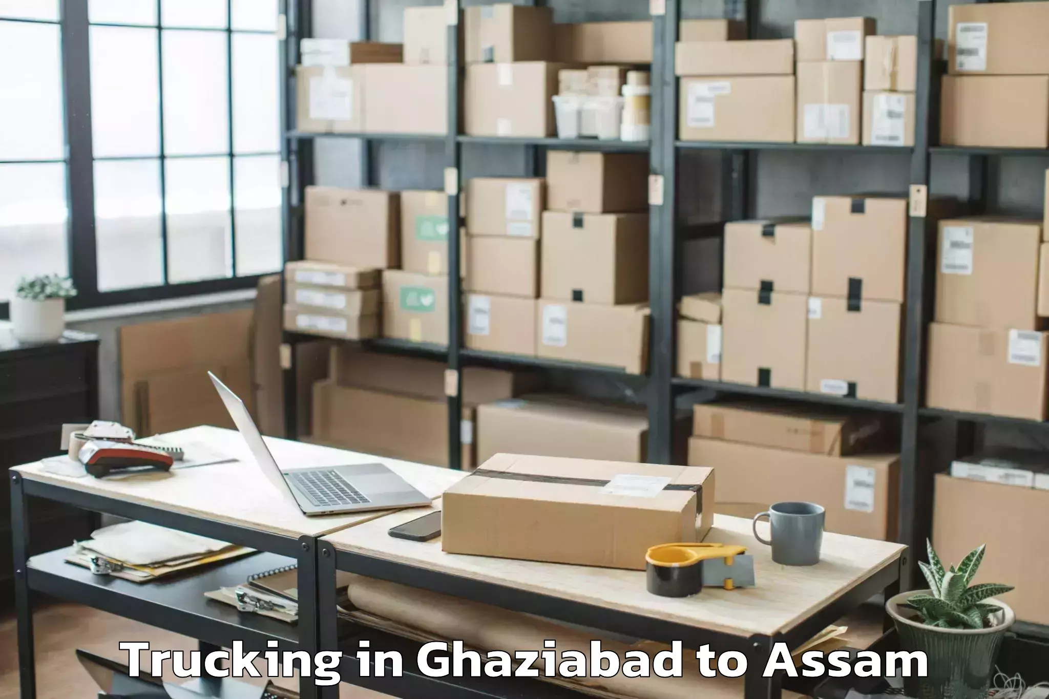 Hassle-Free Ghaziabad to Baihata Chariali Trucking